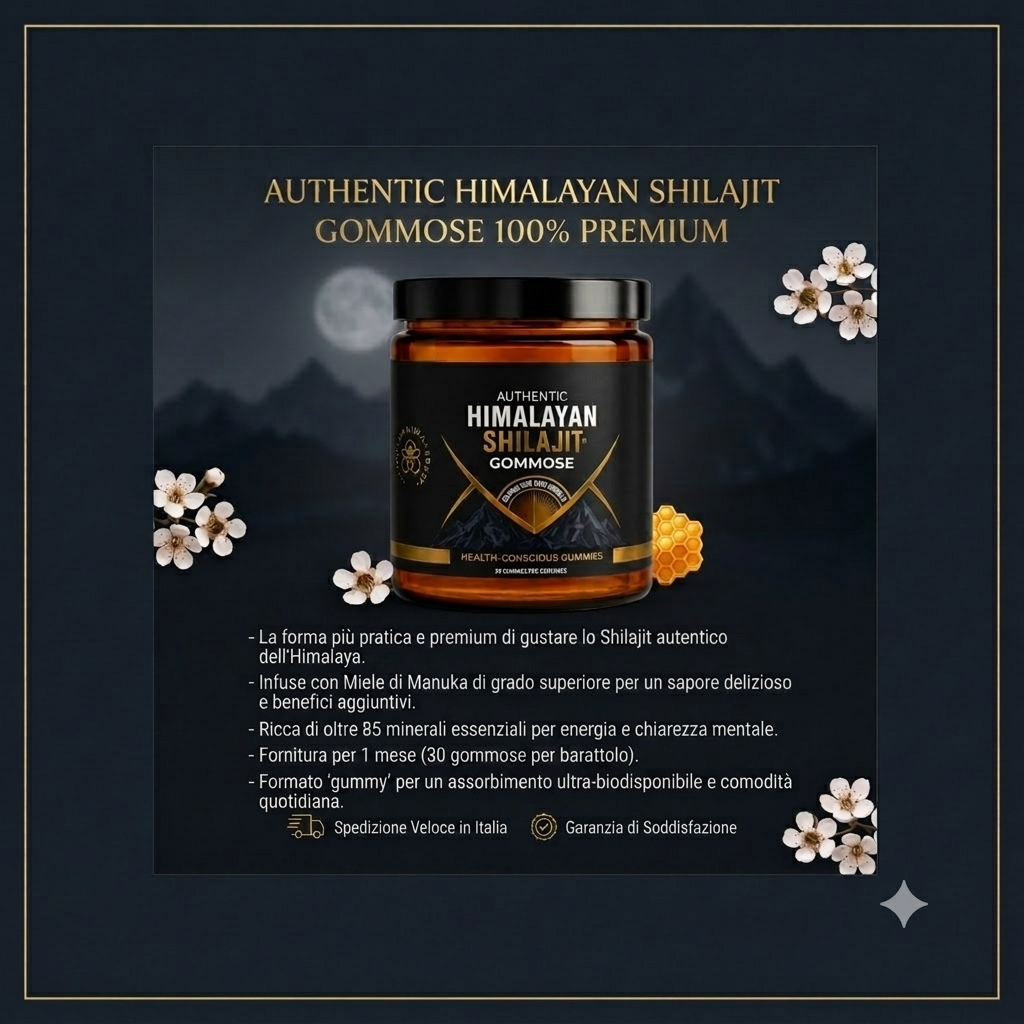 GOMMOSE DI SHILAJIT HIMALAYANO AUTENTICO 100% PREMIUM